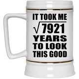 89th Birthday Took Square Root of 7921 Years To Look Good - Beer Stein
