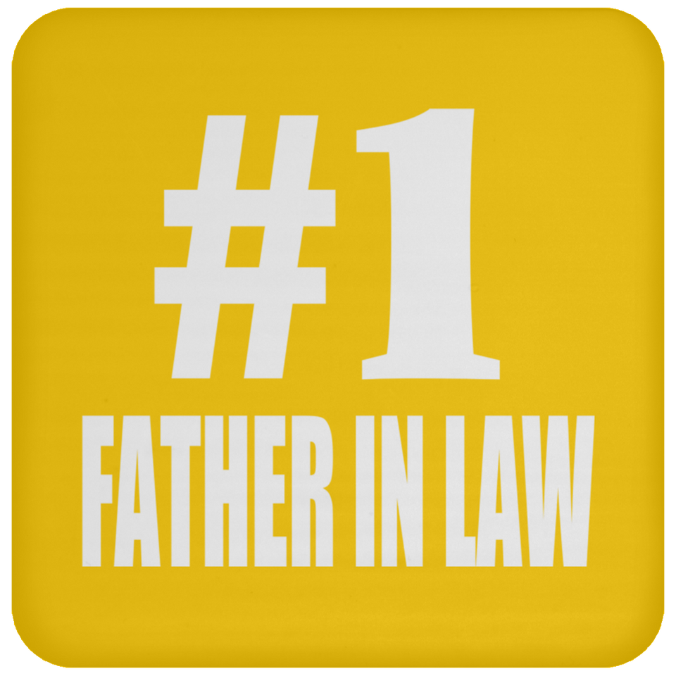 Number One #1 Father In Law - Drink Coaster
