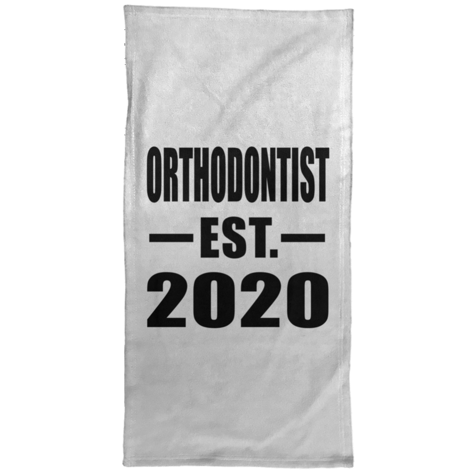 Orthodontist Established EST. 2020 - Hand Towel