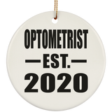 Optometrist Established EST. 2020 - Circle Ornament