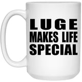 Luge Makes Life Special - 15oz Coffee Mug