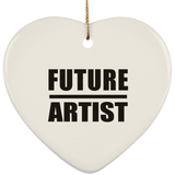 Future Artist - Heart Ornament