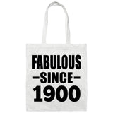 124th Birthday Fabulous Since 1900 - Tote Bag White