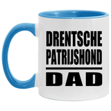 Drentsche Patrijshond Dad - 11oz Accent Mug Blue