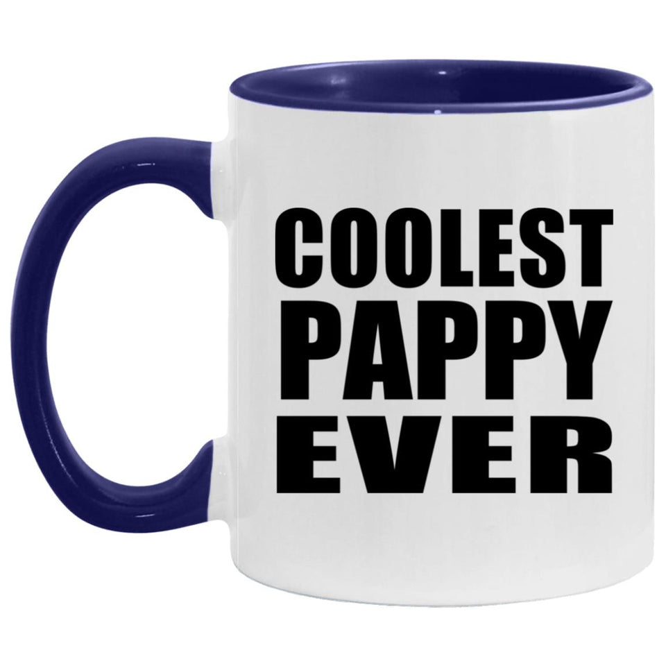 Coolest Pappy Ever - 11oz Accent Mug Purple