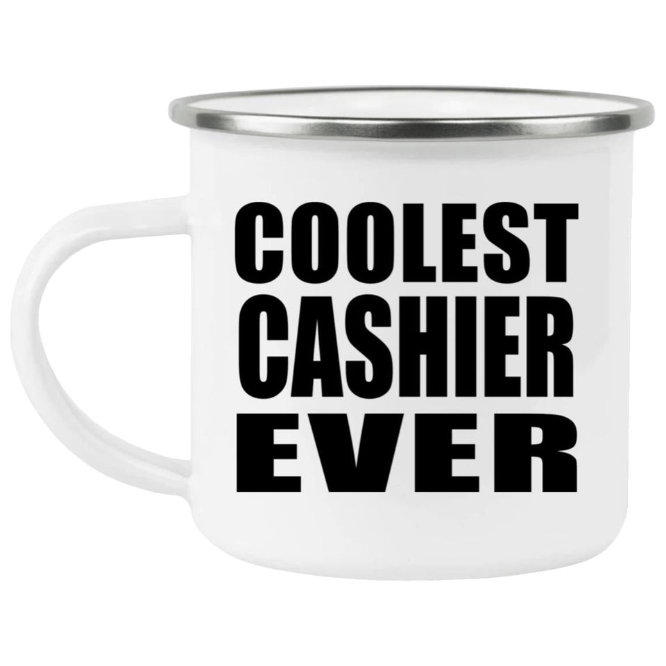 Coolest Cashier Ever - 12oz Camping Mug