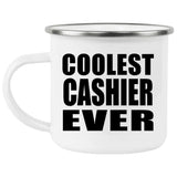 Coolest Cashier Ever - 12oz Camping Mug