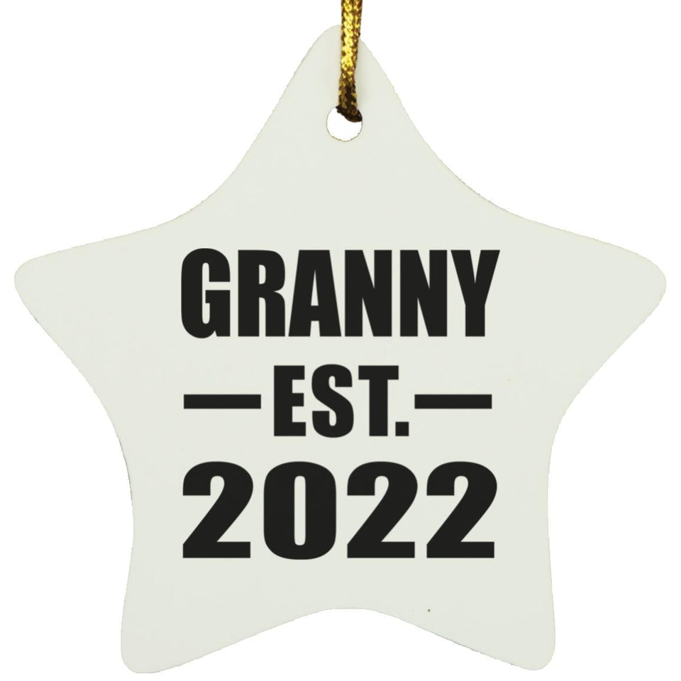 Granny Established EST. 2022 - Star Ornament