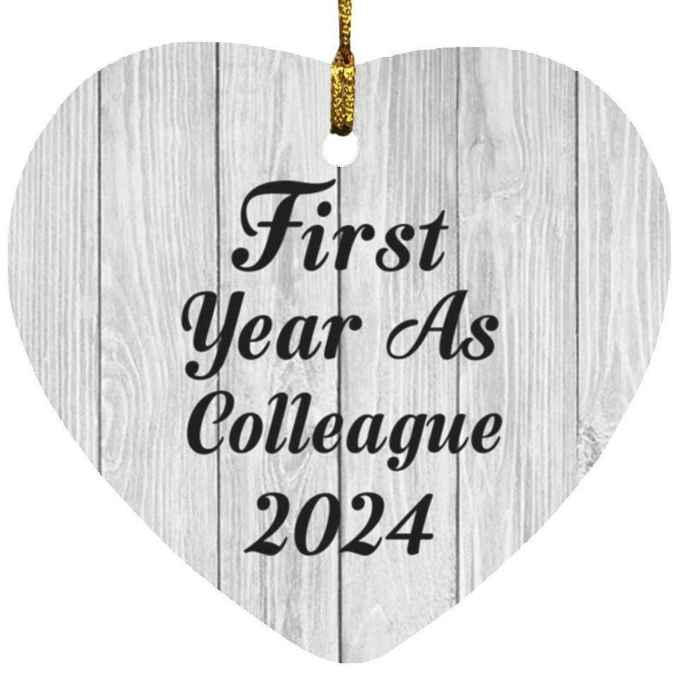First Year As Colleague 2024 - Heart Ornament F