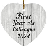 First Year As Colleague 2024 - Heart Ornament F