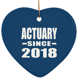 Actuary Since 2018 - Heart Ornament