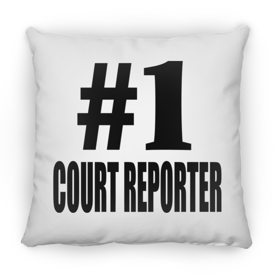 Number One #1 Court Reporter - Throw Pillow