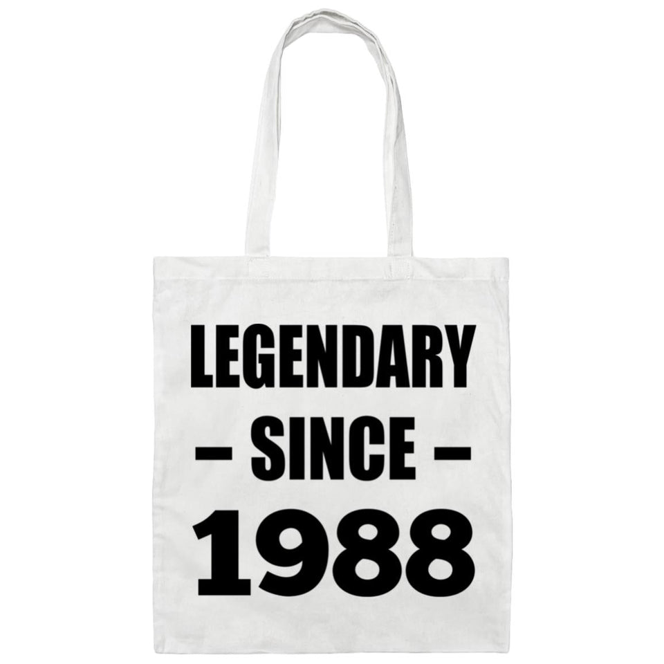 36th Birthday Legendary Since 1988 - Tote Bag White