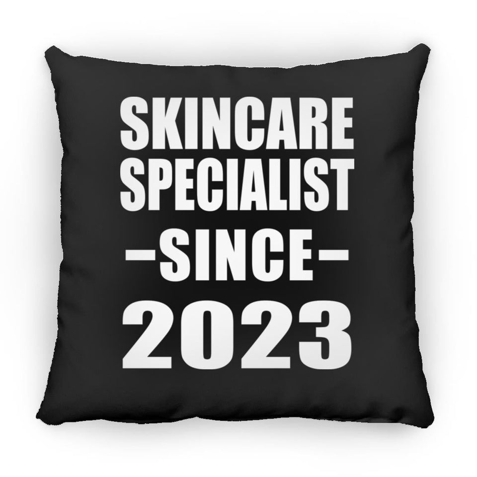 Skincare Specialist Since 2023 - Throw Pillow Black