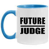 Future Judge - 11oz Accent Mug Blue