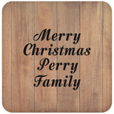 Merry Christmas Perry Family - Drink Coaster C