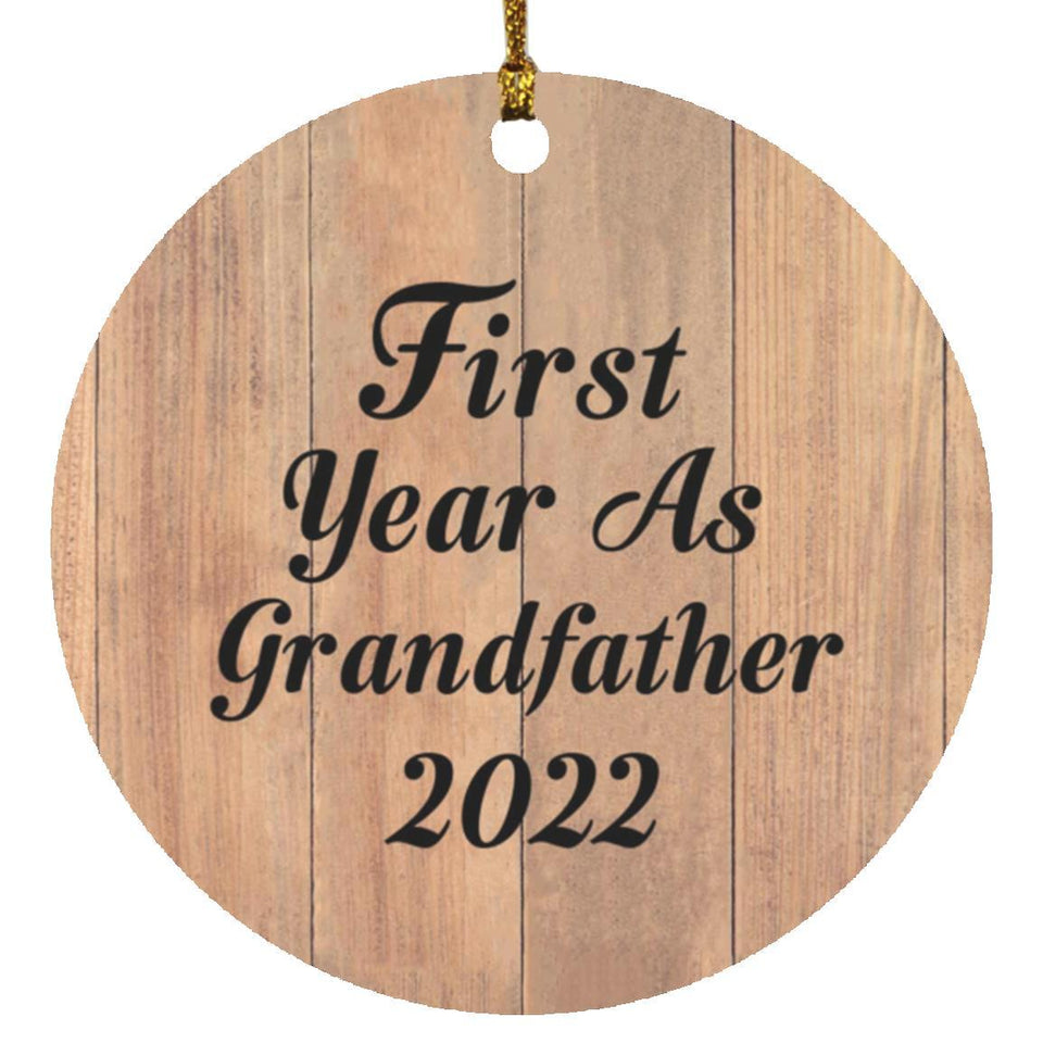 First Year As Grandfather 2022 - Circle Ornament C