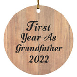 First Year As Grandfather 2022 - Circle Ornament C
