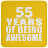 55th Birthday 55 Years Of Being Awesome - Drink Coaster