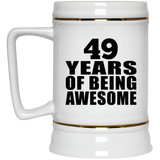 49th Birthday 49 Years Of Being Awesome - Beer Stein