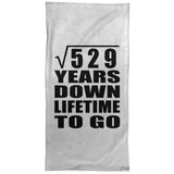 23rd Anniversary Square Root of 529 Years Lifetime To Go - Hand Towel