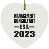 Management Consultant Established EST. 2023 - Heart Ornament