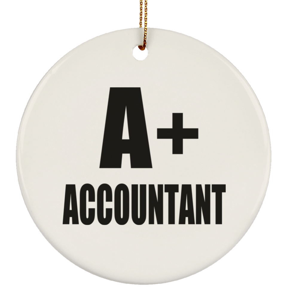 A+ Accountant - Circle Ornament