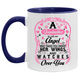 Grandmother Is An Angel Takes You Under Her Wings - 11oz Accent Mug Purple