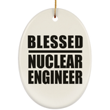 Blessed Nuclear Engineer - Oval Ornament