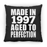 27th Birthday Made In 1997 Aged to Perfection - Throw Pillow Black