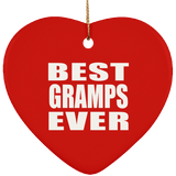 Best Gramps Ever - Heart Ornament