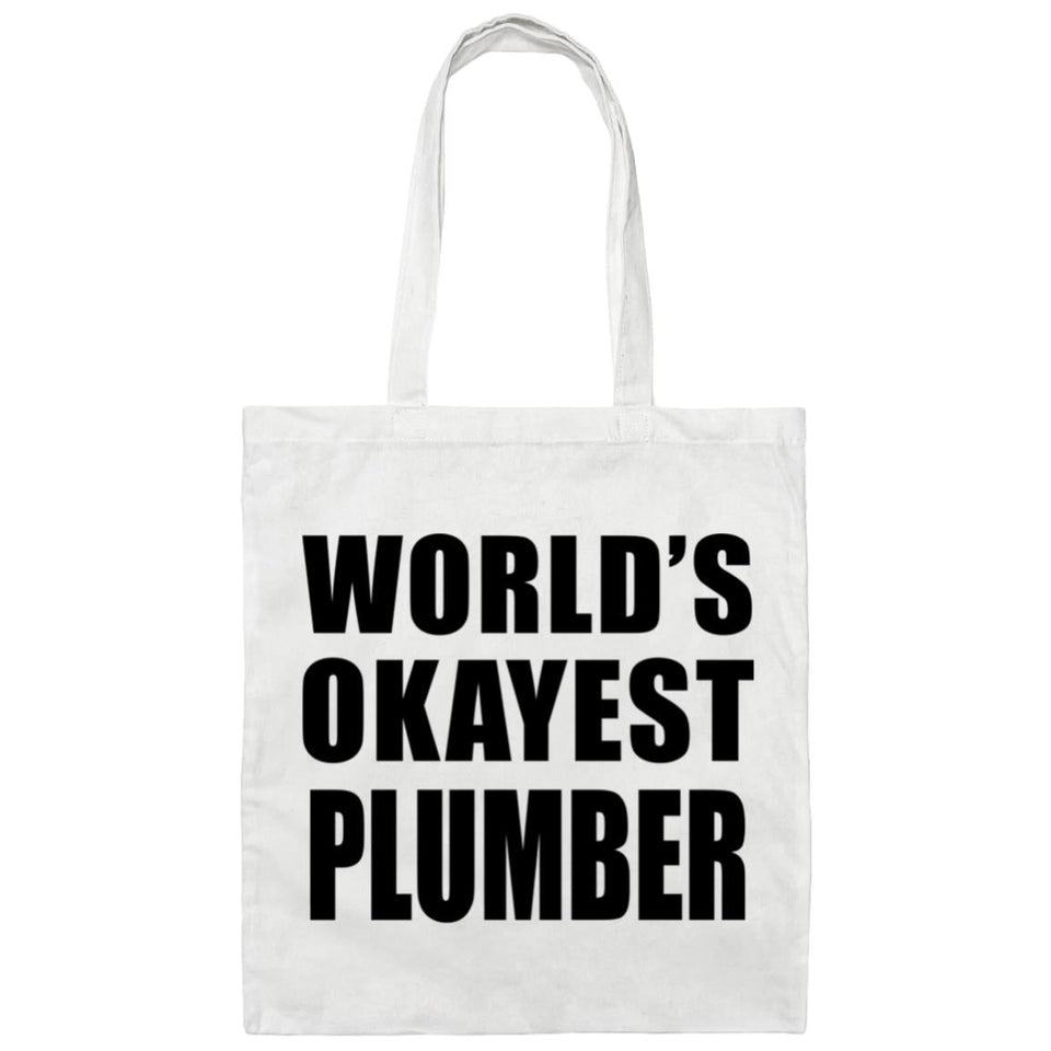 World's Okayest Plumber - Tote Bag White