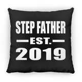 Step Father Established EST. 2019 - Throw Pillow Black