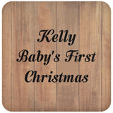 Kelly Baby's First Christmas - Drink Coaster C