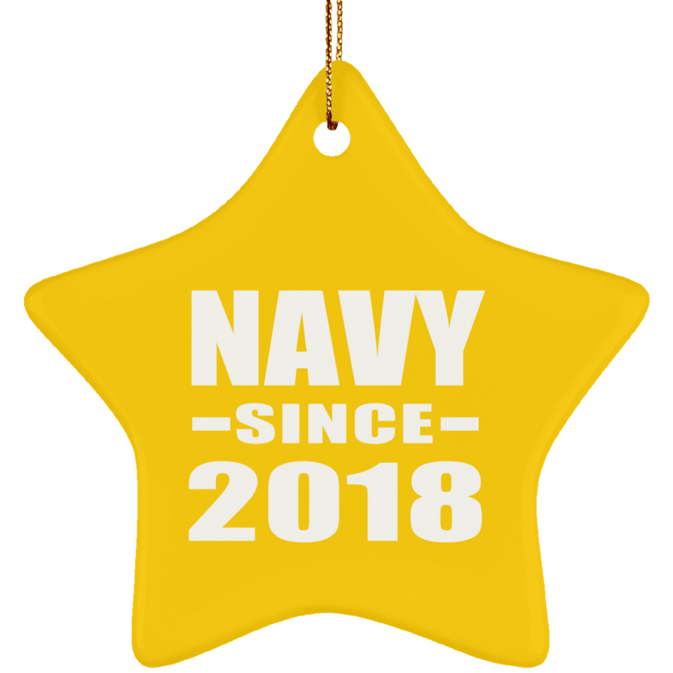 Navy Since 2018 - Star Ornament