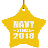 Navy Since 2018 - Star Ornament