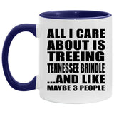 All I Care About Is Treeing Tennessee Brindle - 11oz Accent Mug Purple
