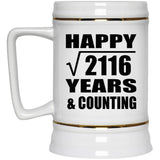 Happy 46th Anniversary Square Root of 2116 Years & Counting - Beer Stein