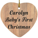 Carolyn Baby's First Christmas - Heart Ornament C