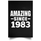 41st Birthday Amazing Since 1983 - Poster Portrait