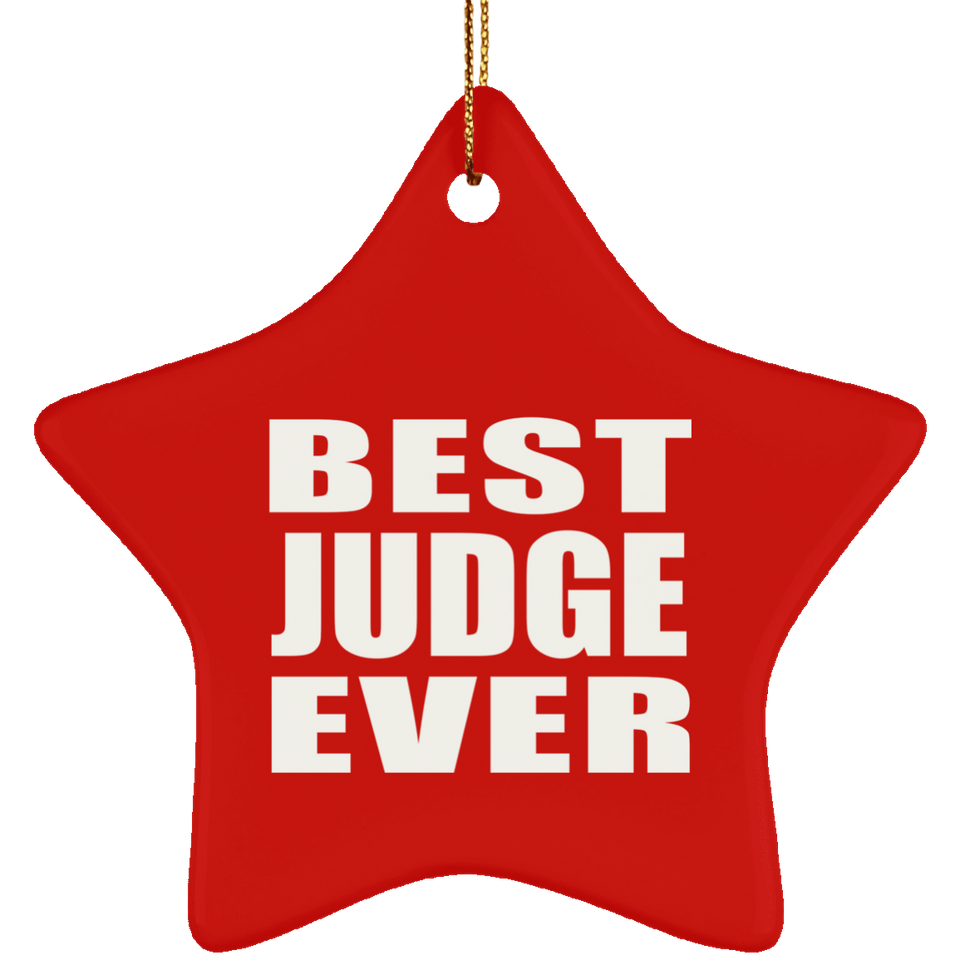 Best Judge Ever - Star Ornament