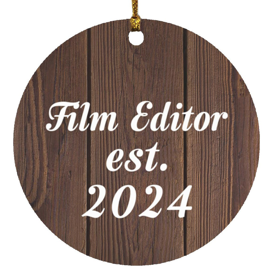 Film Editor Established Est. 2024 - Circle Ornament D