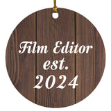 Film Editor Established Est. 2024 - Circle Ornament D