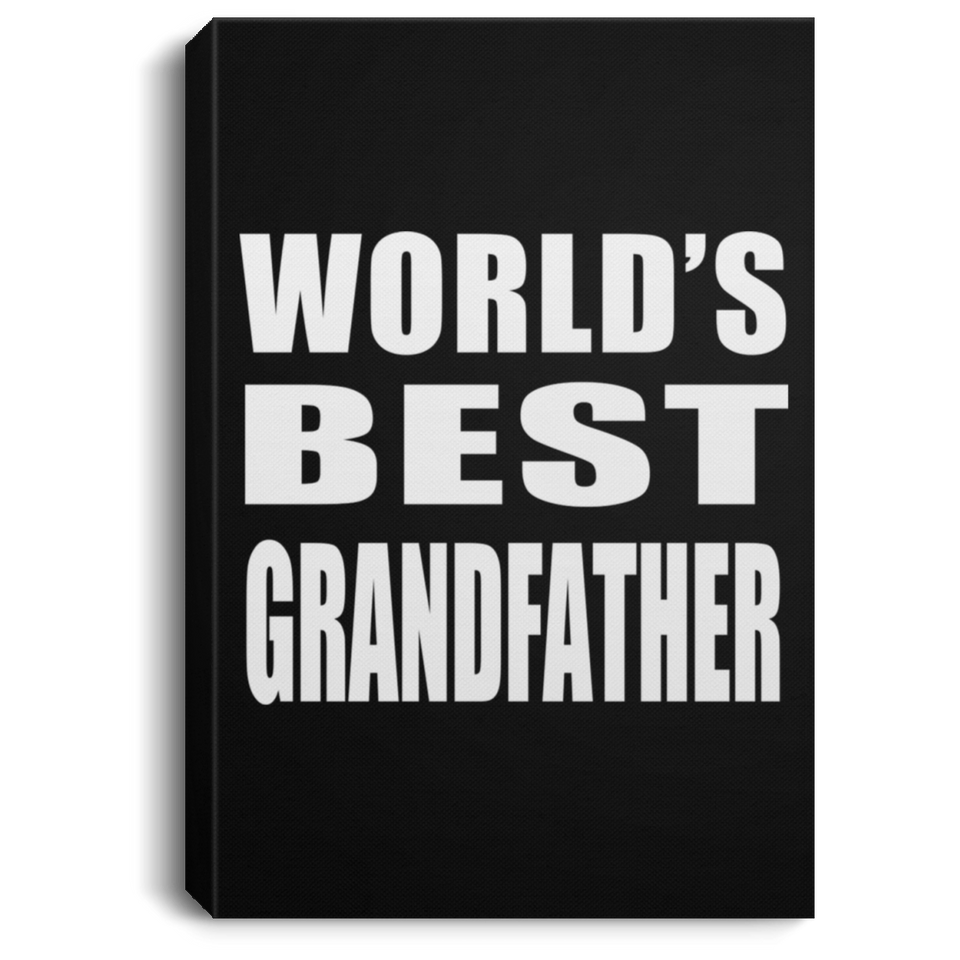 World's Best Grandfather - Canvas Portrait