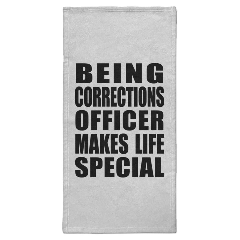 Being Corrections Officer Makes Life Special - Hand Towel