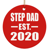 Step Dad Established EST. 2020 - Circle Ornament