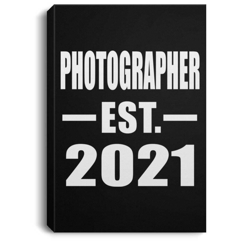 Photographer Established EST. 2021 - Canvas Portrait