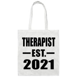 Therapist Established EST. 2021 - Tote Bag White