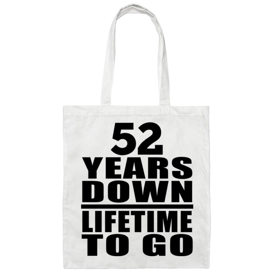 52nd Anniversary 52 Years Down Lifetime To Go - Tote Bag White