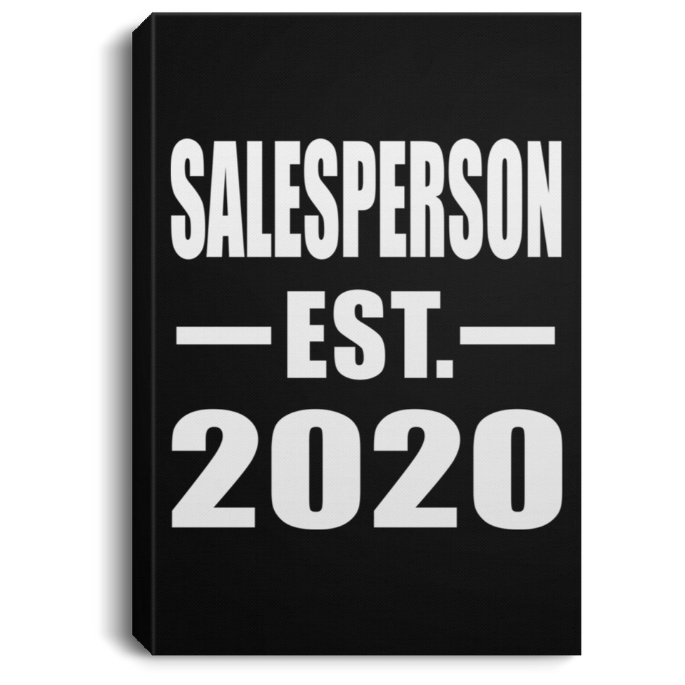 Salesperson Established EST. 2020 - Canvas Portrait